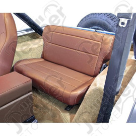 Seat, Rear, Fold/Tumble, Tan; 76-95 Jeep CJ/Wrangler YJ