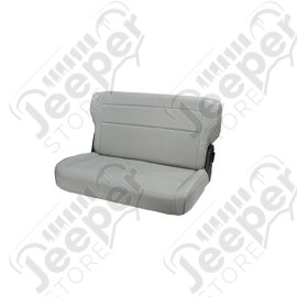 Seat, Rear, Fold/Tumble, Gray; 76-95 Jeep CJ/Wrangler YJ
