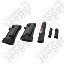 Grab Handle Cover Kit, Black; 87-95 Jeep Wrangler YJ