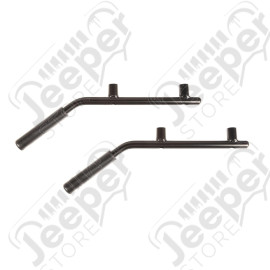 Metal Grab Handles, Steel, Rear Pair, 07-18 Wrangler JK
