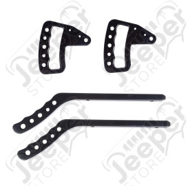Metal Grab Handles, Aluminum, F/R Set, 07-18 Wrangler JK