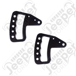Metal Grab Handles, Aluminum, Front Pair, 07-18 Wrangler JK