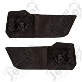 Storage Panel, Pair, Door Mounted, Pouches; 11-18 Jeep Wrangler JK/JKU