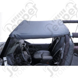 Summer Brief Top, Black; 87-91 Jeep Wrangler YJ