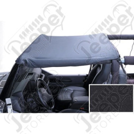 Summer Brief Top, Black Denim; 92-95 Jeep Wrangler YJ