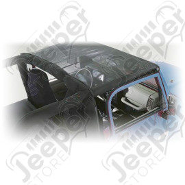 Summer Brief Top, Mesh; 07-09 Jeep Wrangler JK
