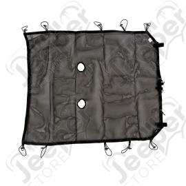 Eclipse Sun Shade, Full, Black; 07-18 Jeep Wrangler JK, 2 Door