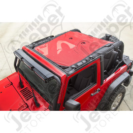Eclipse Sun Shade, Red; 07-18 Jeep Wrangler JK, 2 Door
