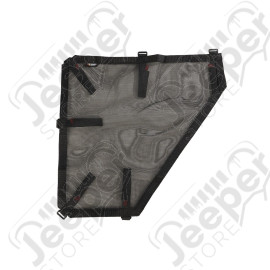 Fortis Tube Door Covers, Rear Pair, Black; 18-20 JLU