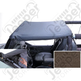 Pocket Brief Top, Khaki Diamond; 97-06 Jeep Wrangler TJ
