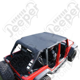 Island Pocket Topper, Black; 07-09 Jeep Wrangler JKU