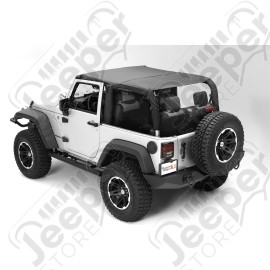 Montana Pocket Island Topper, Black Diamond; 10-18 Wrangler JK, 2 Door