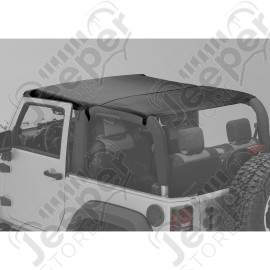 Montana Pocket Island Topper, Black Diamond; 10-18 Wrangler JK, 2 Door