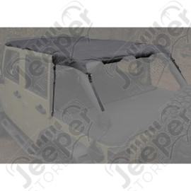 Montana Pocket Island Topper, Black Diamond; 10-18 Wrangler JK, 4 Door