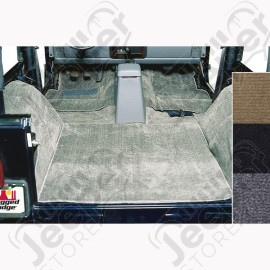 Deluxe Carpet Kit, Gray; 76-95 Jeep CJ/Wrangler YJ
