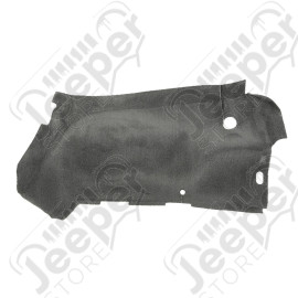 Floor Carpet, Rear Wheelhouse, Left, Black; 03-06 Jeep Wrangler TJ/LJ