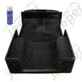 Deluxe Carpet Kit, with Adhesive, Black; 97-06 Jeep Wrangler TJ