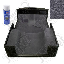 Deluxe Carpet Kit, with Adhesive, Gray; 97-06 Jeep Wrangler TJ