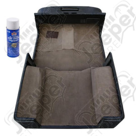 Deluxe Carpet Kit, with Adhesive, Honey; 97-06 Jeep Wrangler TJ