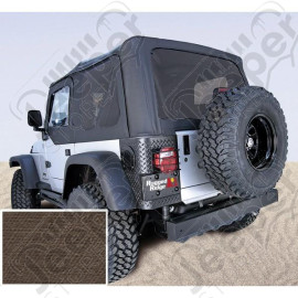 Soft Top, Khaki, Tinted Windows; 03-06 Jeep Wrangler TJ