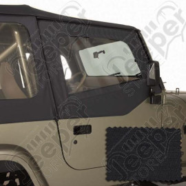 Door Skins, Black Diamond; 88-95 Jeep Wrangler YJ