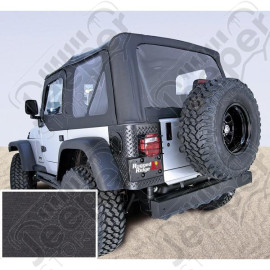 XHD Soft Top, Black, Tinted Windows; 97-06 Jeep Wrangler TJ