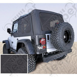 XHD Soft Top, Black Denim, Tinted Windows; 97-06 Jeep Wrangler TJ