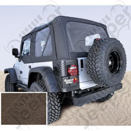 XHD Soft Top, Khaki, Tinted Windows; 97-06 Jeep Wrangler TJ