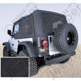 XHD Soft Top, Black, Tinted Windows; 97-06 Jeep Wrangler TJ