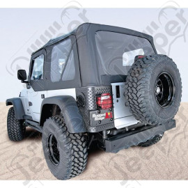 XHD Soft Top, Black Diamond, Tinted; 04-06 Jeep Wrangler LJ
