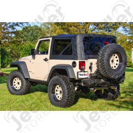 XHD Soft Top, Black Diamond; 07-09 Jeep Wrangler JK