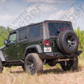 XHD Soft Top, Black, Tinted Windows; 07-09 Jeep Wrangler JKU