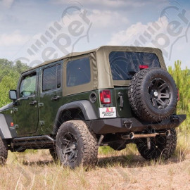 Soft Top, Khaki, Tinted Windows; 07-09 Jeep Wrangler JK