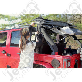 XHD Soft Top, Spring Assist, Khaki Diamond; 07-09 Jeep Wrangler JKU