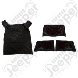 Montana Soft Top, Black Diamond; 07-09 Jeep Wrangler JK, 2 Door
