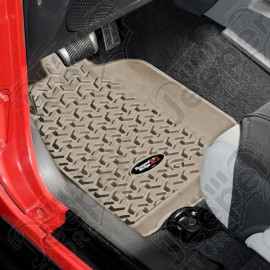 All Terrain Floor Liner, Front Pair, Tan; 07-18 Jeep Wrangler JK/JKU