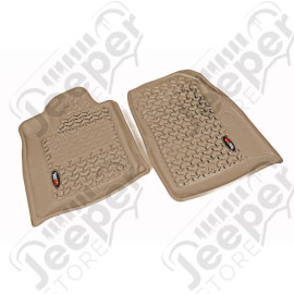 Floor Liner, Front; Tan, 2011-2020 Dodge / Jeep Durango / Grand Cherokee WK2 