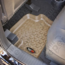 All Terrain Floor Liner, Rear Pair, Tan; 07-17 Compass/Patriot/Caliber