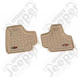 All Terrain Floor Liner, Rear Pair, Tan; 08-12 Jeep Liberty KK