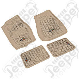 All Terrain Floor Liner Kit, Tan; 05-10 Jeep Grand Cherokee WK