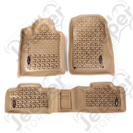 All Terrain Floor Liner Kit, Tan; 11-15 Jeep WK/Dodge Durango