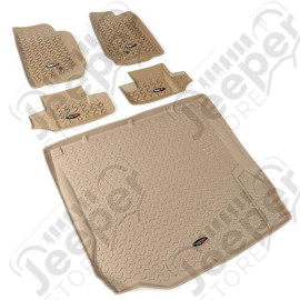 All Terrain Floor Liner Set, Tan; 07-10 Jeep Wrangler JK, 4 Door