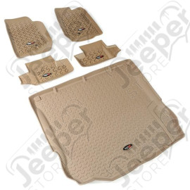 All Terrain Floor Liner Set, Tan; 11-18 Jeep Wrangler JK, 2 Door