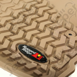 All Terrain Floor Liner Set, Front/Rear/Cargo, Tan; 08-13 Jeep Liberty