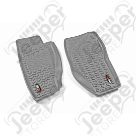 All Terrain Floor Liner, Front Pair, Gray; 08-12 Jeep Liberty KK