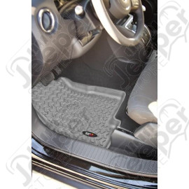 All Terrain Floor Liner, Front Pair, Gray; 08-12 Jeep Liberty KK