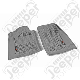 Floor Liner, Front; Gray, 2011-2020 Dodge / Jeep Durango / Grand Cherokee WK2 