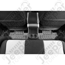 All Terrain Floor Liner, Rear Pair, Gray; 07-18 Jeep Wrangler JK