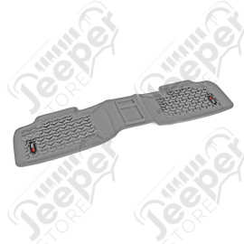 Floor Liner, Rear; Gray, 2011-2020 Dodge / Jeep Durango / Grand Cherokee WK2 