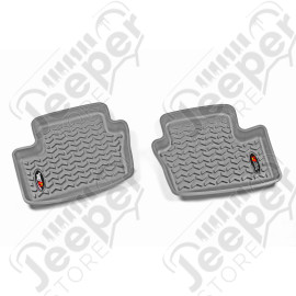 All Terrain Floor Liner, Rear Pair, Gray; 07-17 MK/Dodge Caliber